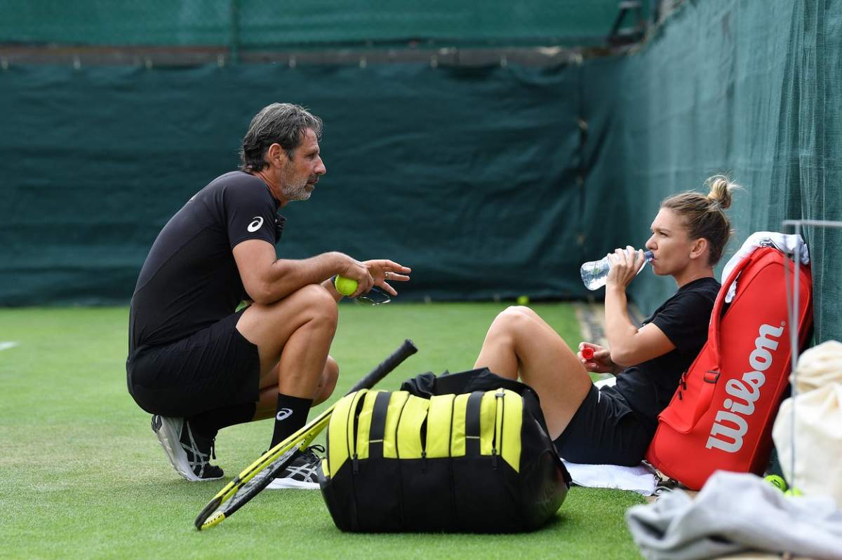Patrick Mouratoglou a antrenat Simona Halep la turneele de tenis Wimbledon 2022