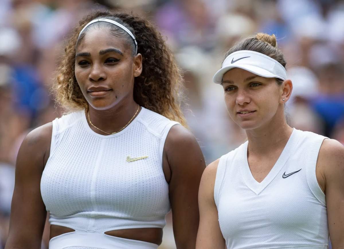 Serena Williams și Simona Halep  la un turneu