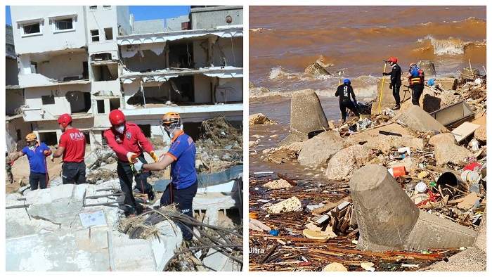 zona afectata de inundatii libia