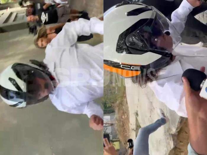 Tatăl lui Vlad Pascu a ieșit de la audieri! Mihai Pascu a fost la un pas să îi calce pe jurnaliști cu motocicleta! / PAPARAZZI