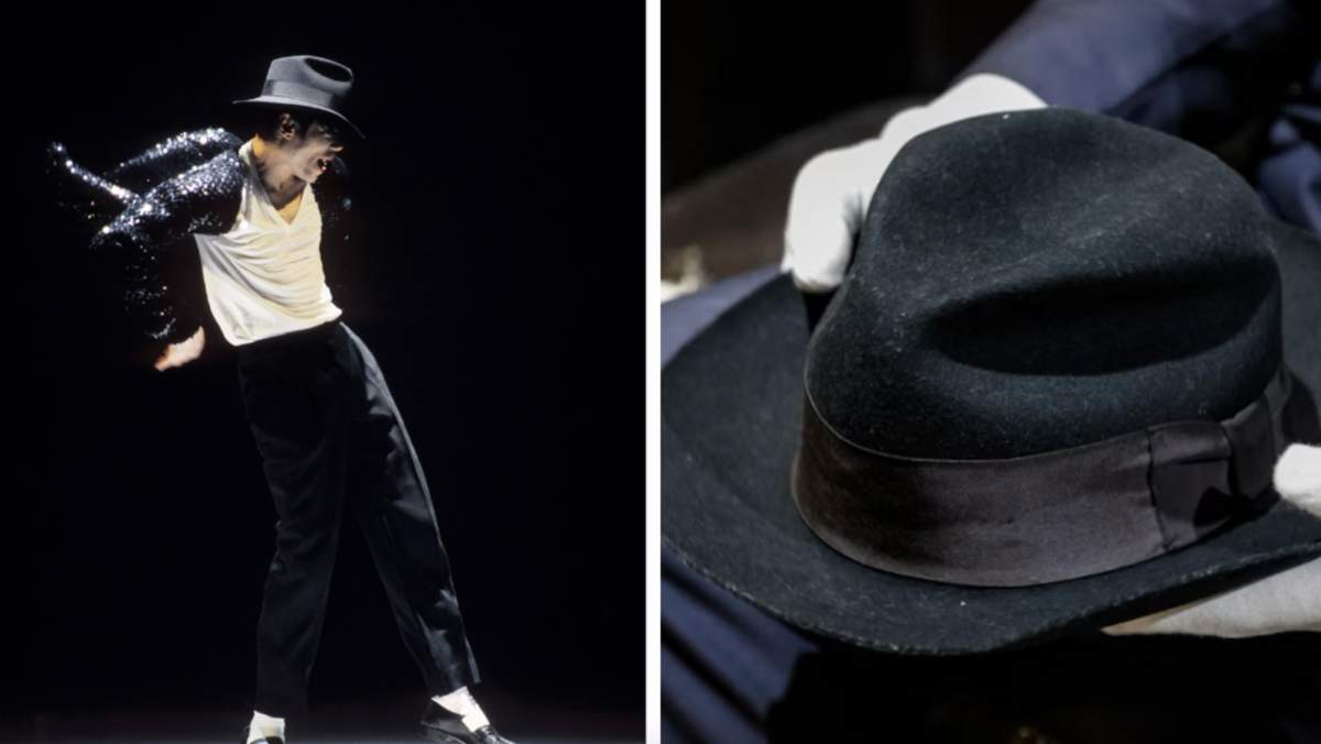 Pălăria purtată de Michael Jackson la cea de a 25-a aniversirare a casei de discuri Motow A fost scoasă la licitație pălăria purtată de Michael Jackson la cea de a 25-a aniversirare a casei de discuri Motown. Se vinde cu un preț uriaș