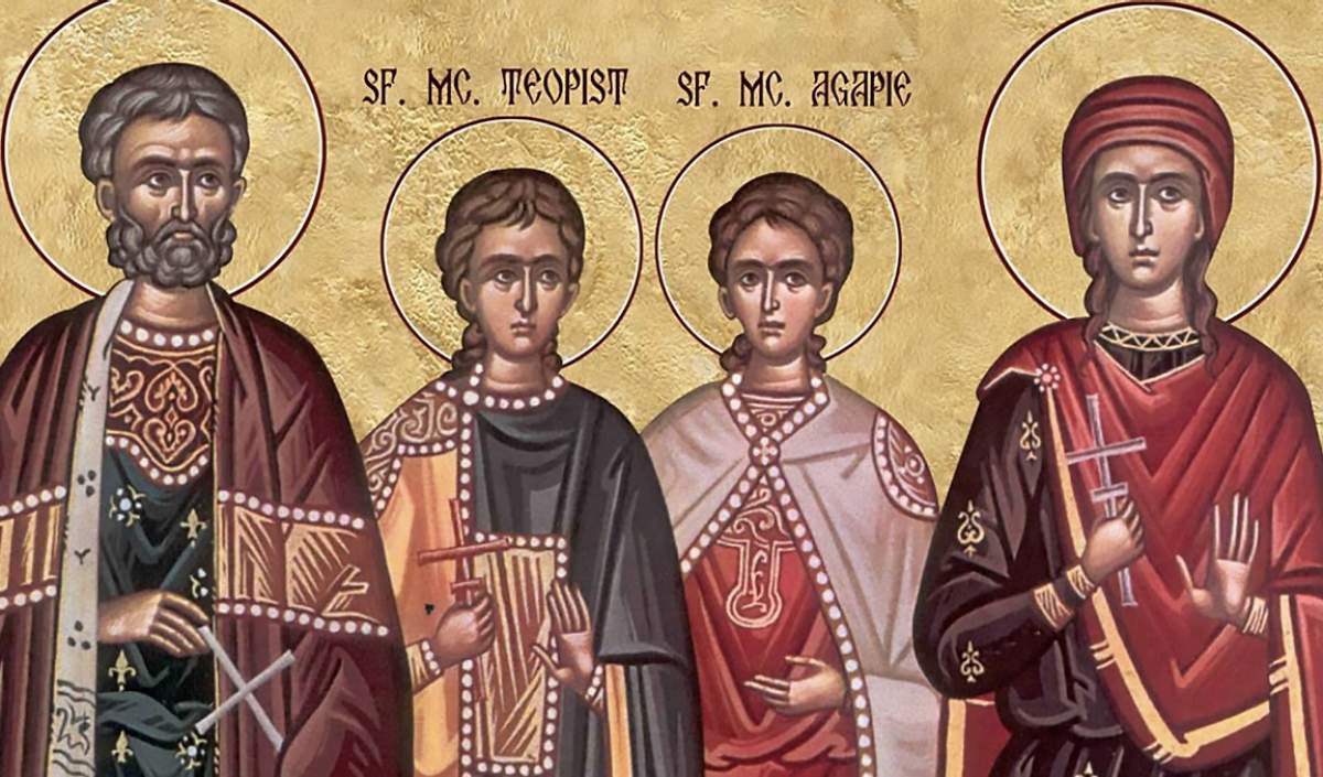 Calendar ortodox 20 septembrie 2023 - Sfântul Eustatie și soția sa, Teopista, cu fiii Agapie și Teopist. Rugăciunea pe care este bine să o rostești azi pentru rezolvarea problemelor din familie