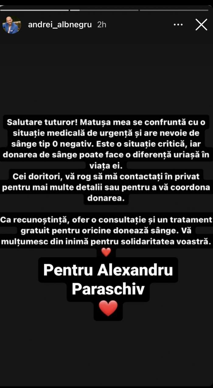 Andrei Ștefănescu, apel disperat pe rețelele de socializare. Prezentatorul TV a cerut ajutorul fanilor: „Este o situație critică” / FOTO