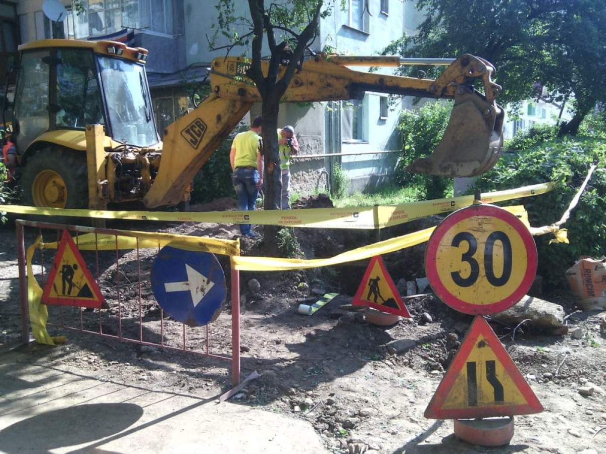 Conductă de gaz fisurată accidental pe DN 73 Conductă de gaz fisurată accidental pe DN 73