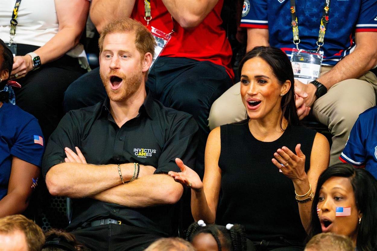 Prințul Harry și soția lui, Meghan Markle, a Invictus Games 2023, Day 4 in Dusseldorf, Germany