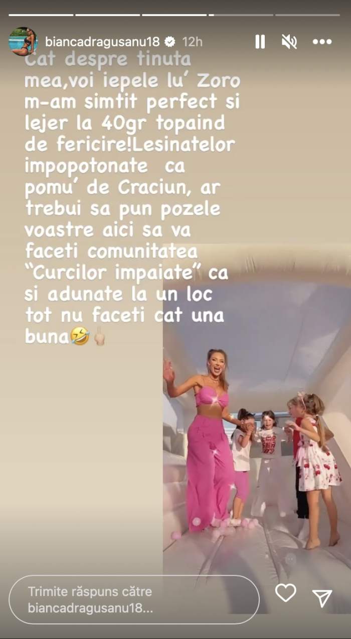 Bianca Drăgușanu, foc și pară! Vedeta a fost deranjată de reacția oamenilor de pe internet, după ce i-a sărbătorit ziua fiicei sale: „Sunteți niște imbecile” / FOTO