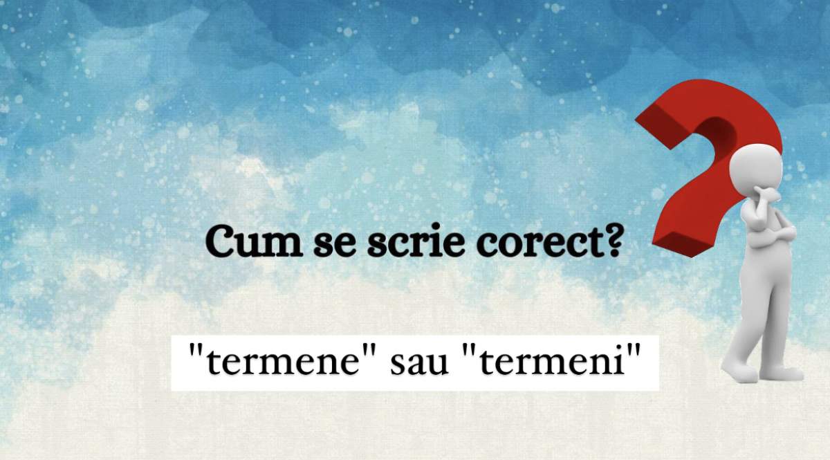 Care este forma corectă de plural a cuvântului „termen”. Greșeala gramaticală întâlnită frecvent în limba română