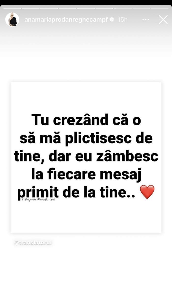 „Zâmbesc la fiecare mesaj primit de la tine!”. Anamaria Prodan, declarație de iubire. S-a îndrăgostit din nou? / FOTO