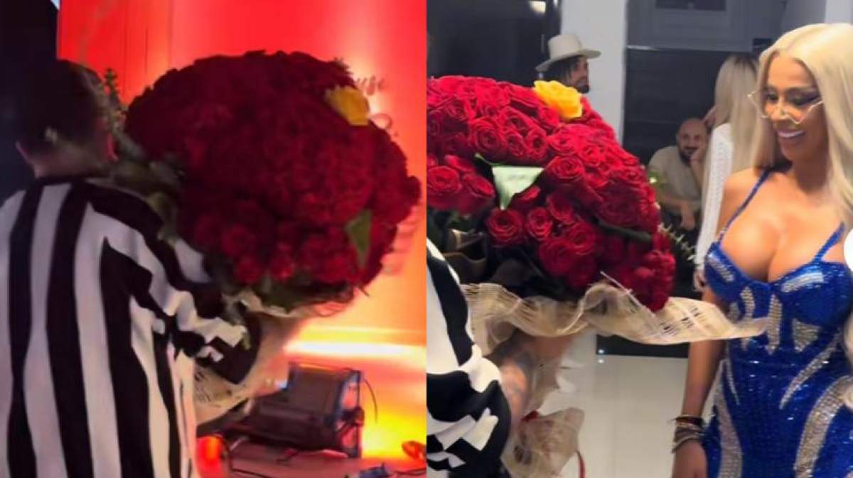Cristina Pucean și Bogdan de la Ploiești nu s-au despărțit! Manelistul a surprins-o cu 365 de trandafiri: "Ești cea mai superbă femeie” / VIDEO