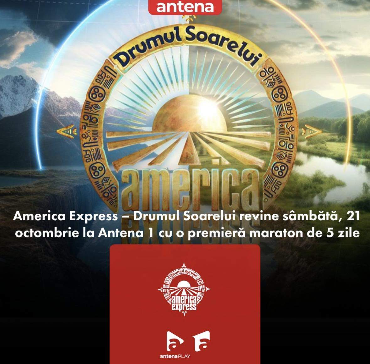 Când începe America Express - Drumul Soarelui. Va fi o premieră maraton de cinci zile