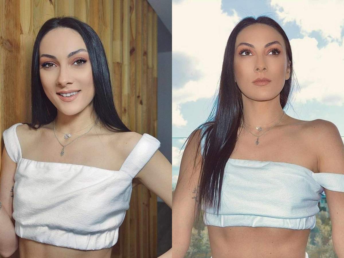 Trupul ei a fost pus într-un sicriu alb. DJ Lalla într-un maieu alb