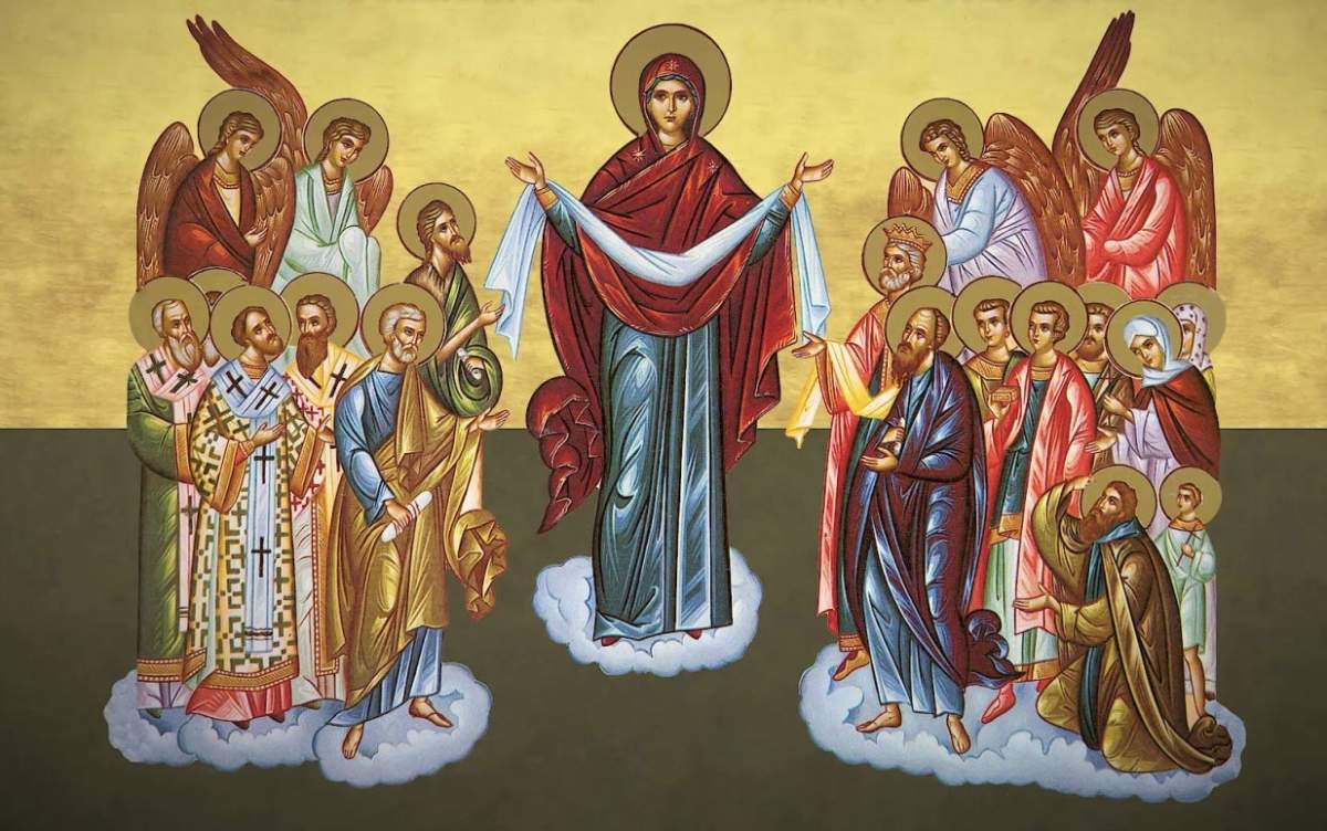 Acoperământul Maicii Domnului Calendar Ortodox, 1 octombrie 2023 - Acoperământul Maicii Domnului. Ce nu este bine să faci azi, în zi de sărbătoare cu cruce roșie