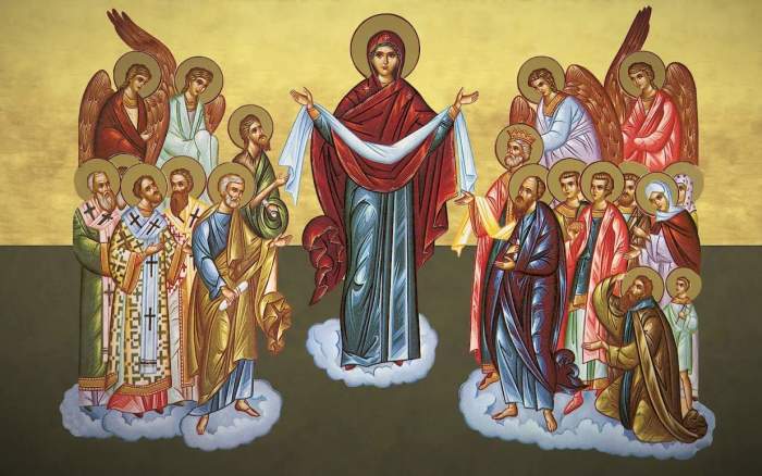 Calendar Ortodox, 1 octombrie 2023 - Acoperământul Maicii Domnului. Ce nu este bine să faci azi, în zi de sărbătoare cu cruce roșie