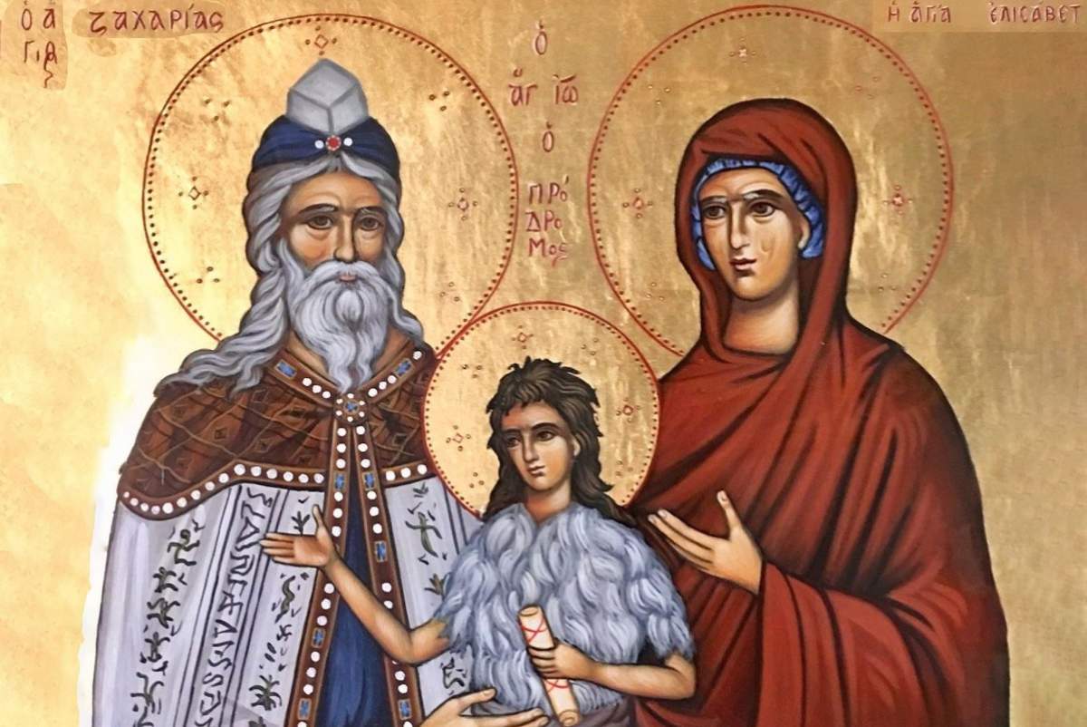 Calendar ortodox, 5 septembrie 2023 - Sfântul Proroc Zaharia şi Dreapta Elisabeta. Rugăciunea pe care este bine să o rostești astăzi către ocrotitorii mamelor şi copiilor