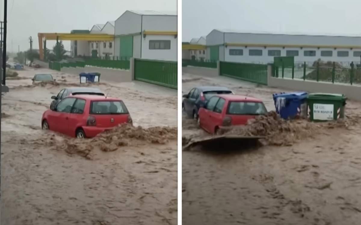 Imagini dezastruoase surprinse în Grecia! Ploile torențiale au făcut prăpăd! Inundațiile au ucis oameni