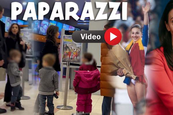 Andreea Răducan, așa cum nu a fost văzută de fani! Cum se comportă gimnasta în preajma familiei / PAPARAZZI
