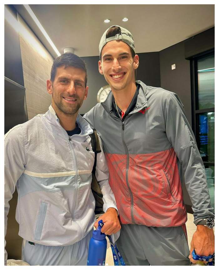 victor cornea si Novak Djokovic