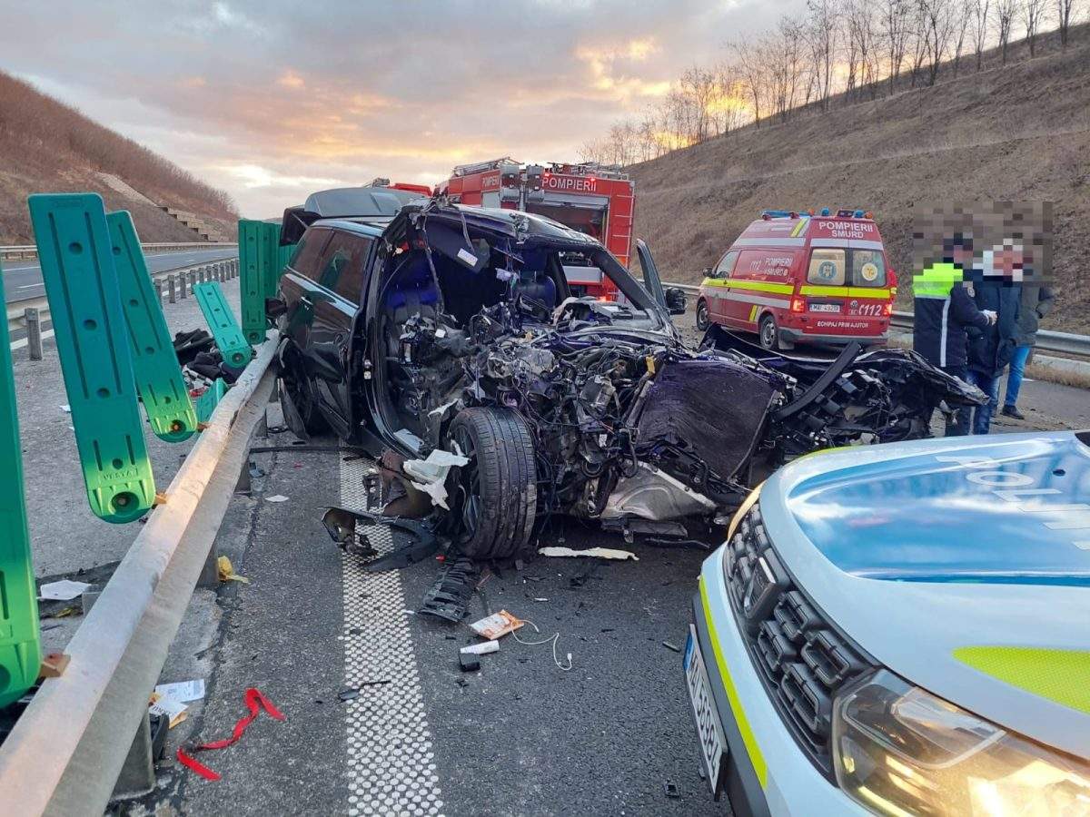 Accident mortal la intrarea pe autostrada A3, în Cluj