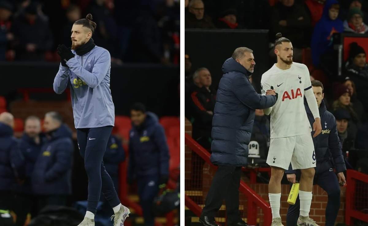 Radu Drăguşin a debutat la Tottenham, in meciul cu Manchester United