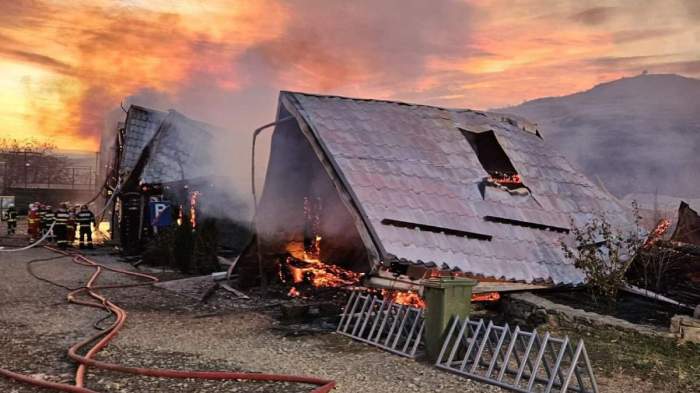 incendiu la Ferma Dacilor