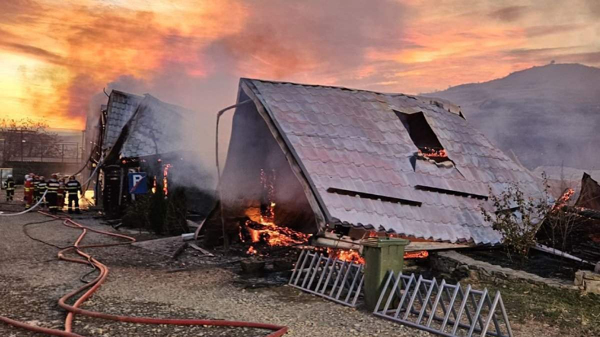 incendiu la Ferma Dacilor