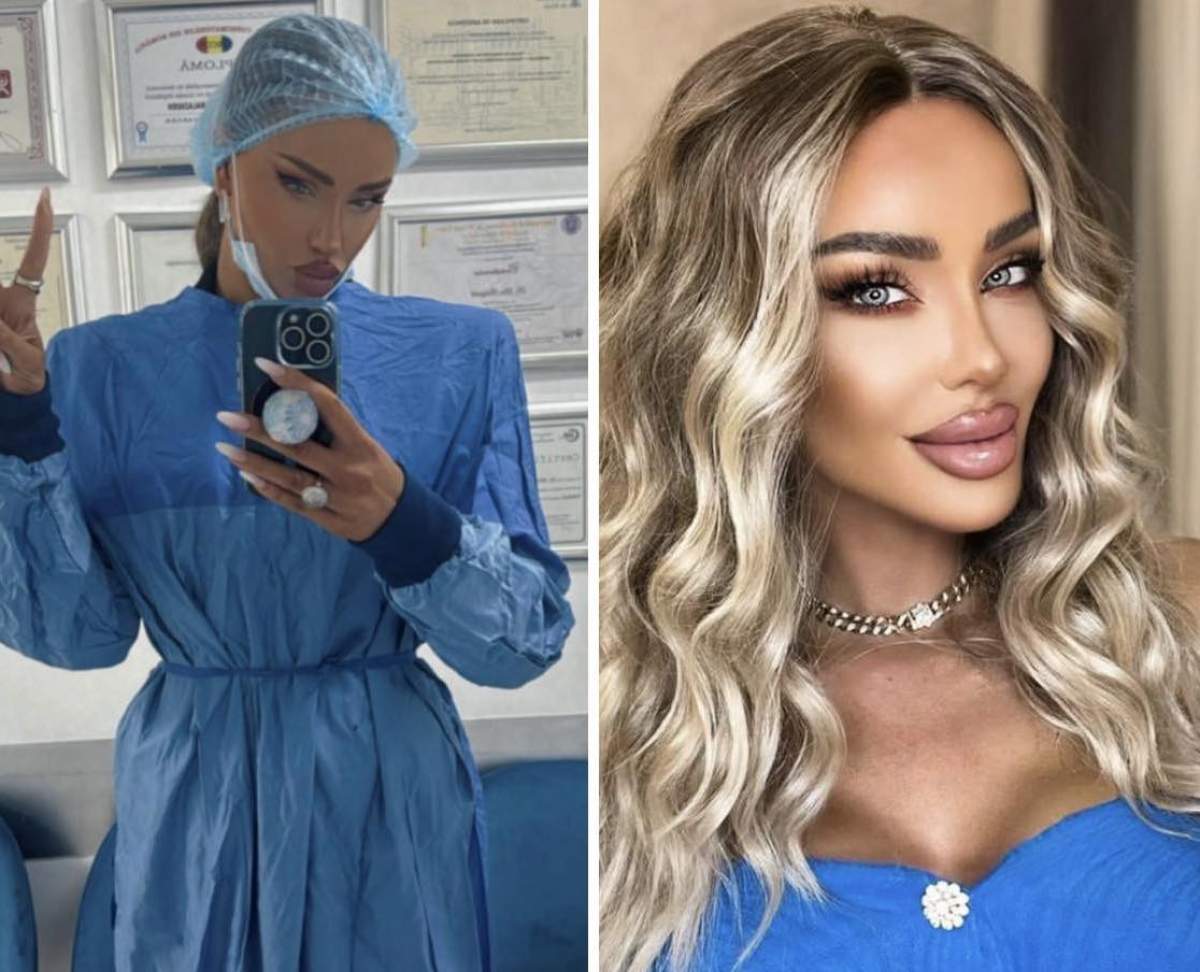 Colaj cu Bianca Drăgușanu la medic Colaj cu Bianca Drăgușanu