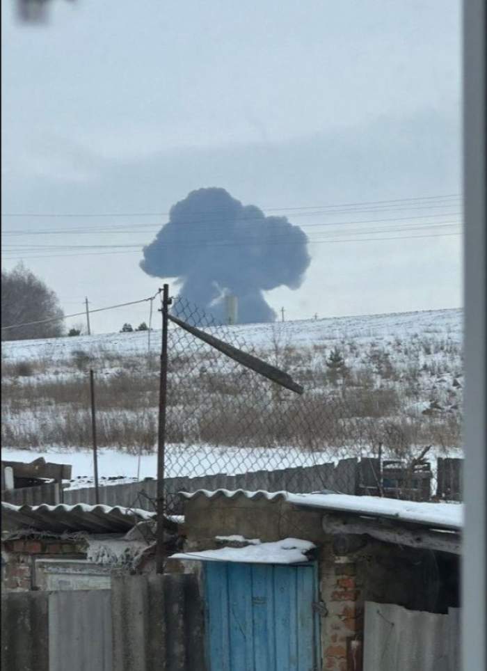 Un avion militar rusesc s-a prăbușit la granița cu Ucraina. La bord se aflau soldați capturați. 65 de persoane au murit