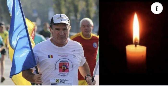 Colaj cu maratonistul care a murit, după ce a făcut stop cardiac, și o lumânare