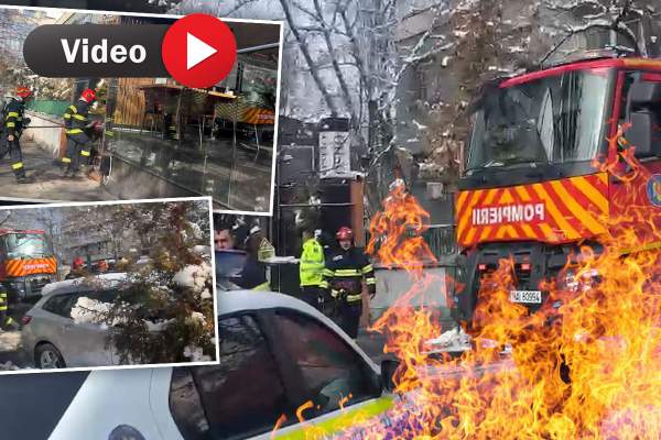 Alertă în cartierul bogaților! Pompierii au venit de urgență la un restaurant de fițe din Primăverii / VIDEO PAPARAZZI