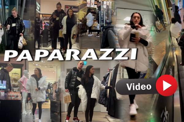Așa viitor soț și-ar dori orice femeie! Nu numai că a cerut-o în căsătorie, dar are răbdare în orice situație. Larisa Iordache și Cristian Chiriță fac o echipă bună și la cumpărături / PAPARAZZI