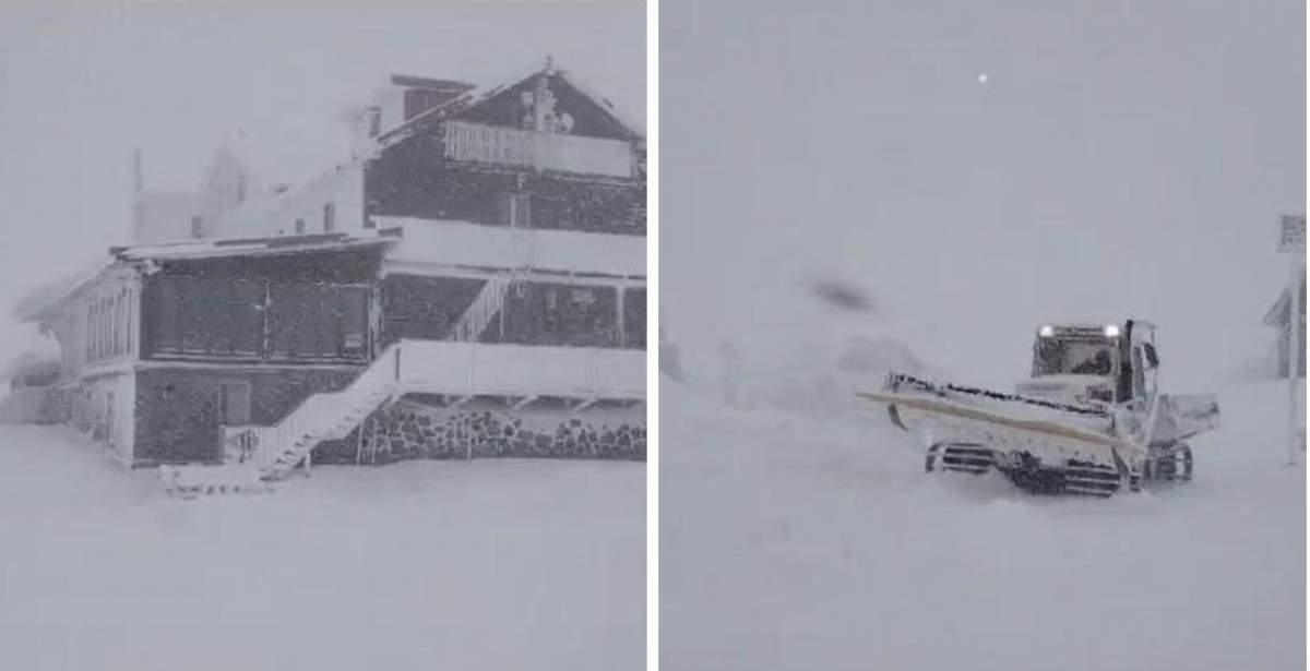 Colaj zăpadă la Bâlea Lac Colaj zăpadă