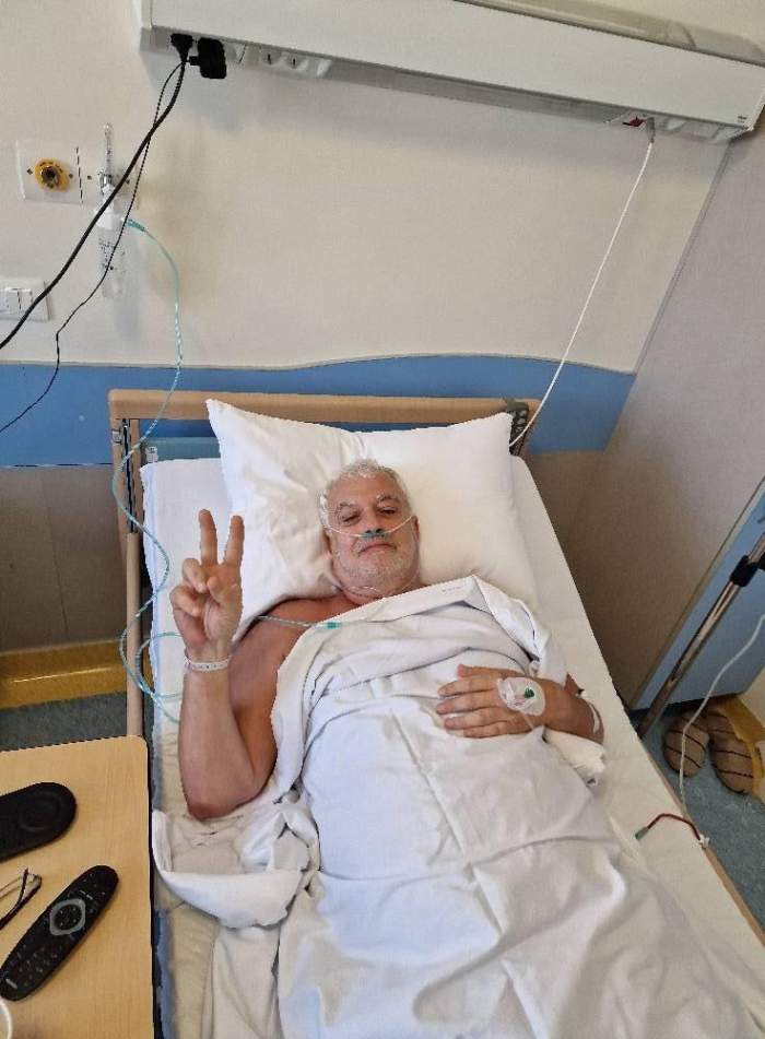 Cătălin Crișan pe patul de spital, după ce a fost operat