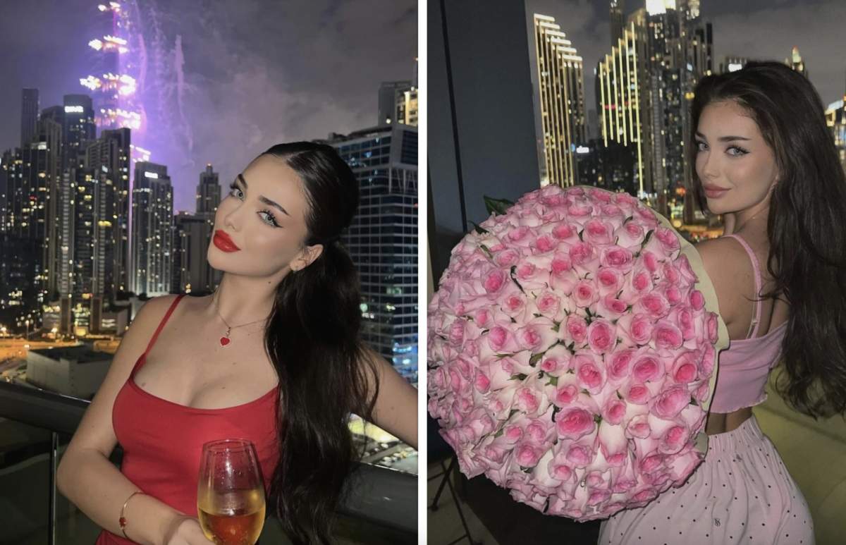 Andreea Bostănică Influencerița primește buchete imense de flori și biletele cu declarații de dragoste
