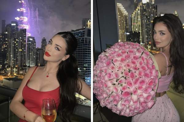 Star Matinal. Andreea Bostănică, curtată de un om de afaceri foarte bogat. Influencerița primește buchete imense de flori și biletele cu declarații de dragoste / VIDEO