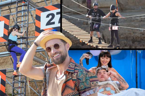 De la înălțimi amețitoare la durerile travaliului, cuplurile trec prin probe uimitoare încă din prima etapă a show-ului Power Couple România – La bine și la greu