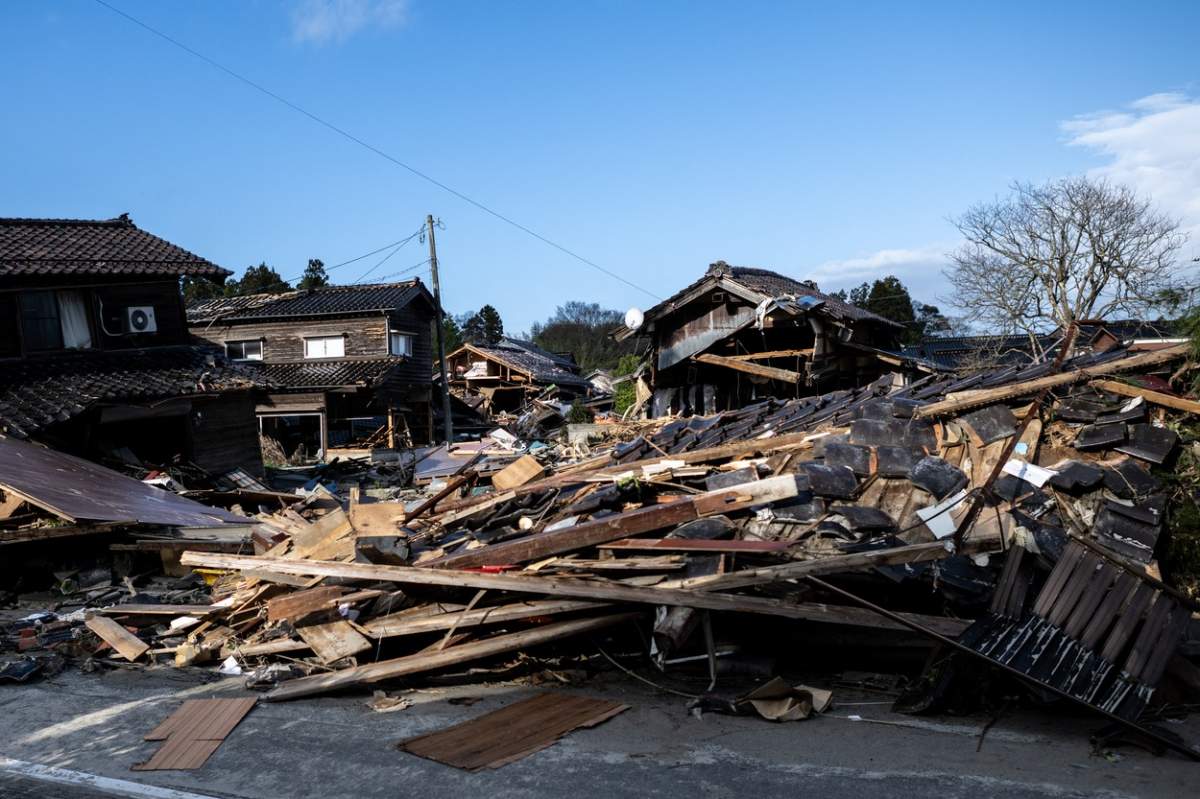 imagine din Japonia, după cutremur