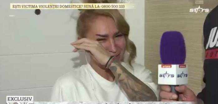 Denisa Despa plânge la TV