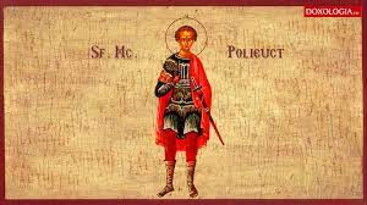 Calendar ortodox, 9 ianuarie 2024 - Sfântul Mucenic Polieuct. Rugăciunea pe care e bine să o rostești în momentele dificile