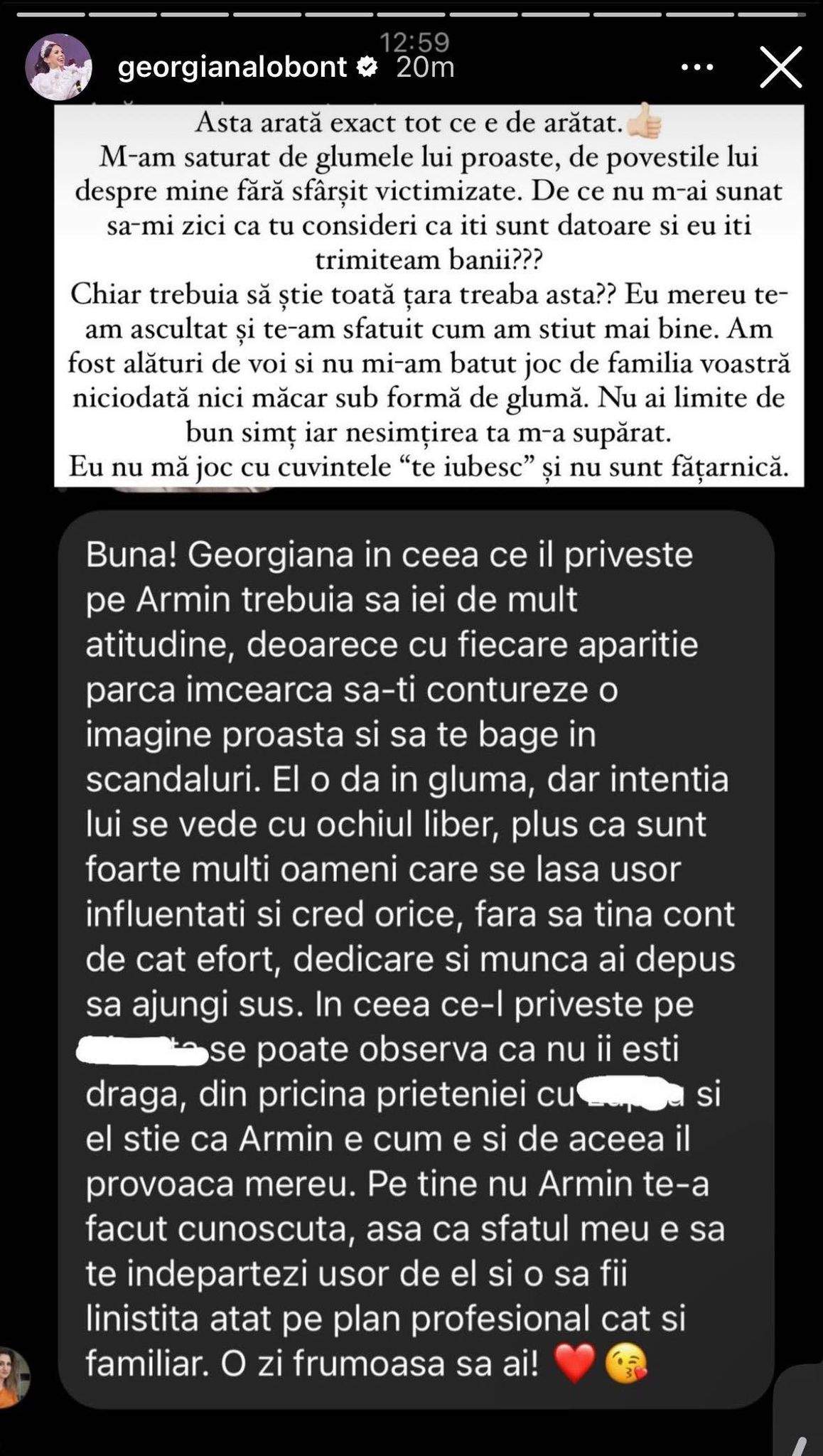 „Pentru mine acest om nu mai există!”. Georgiana Lobonț tună și fulgeră, după ce a fost acuzată de Armin Nicoară că-i datorează bani / FOTO