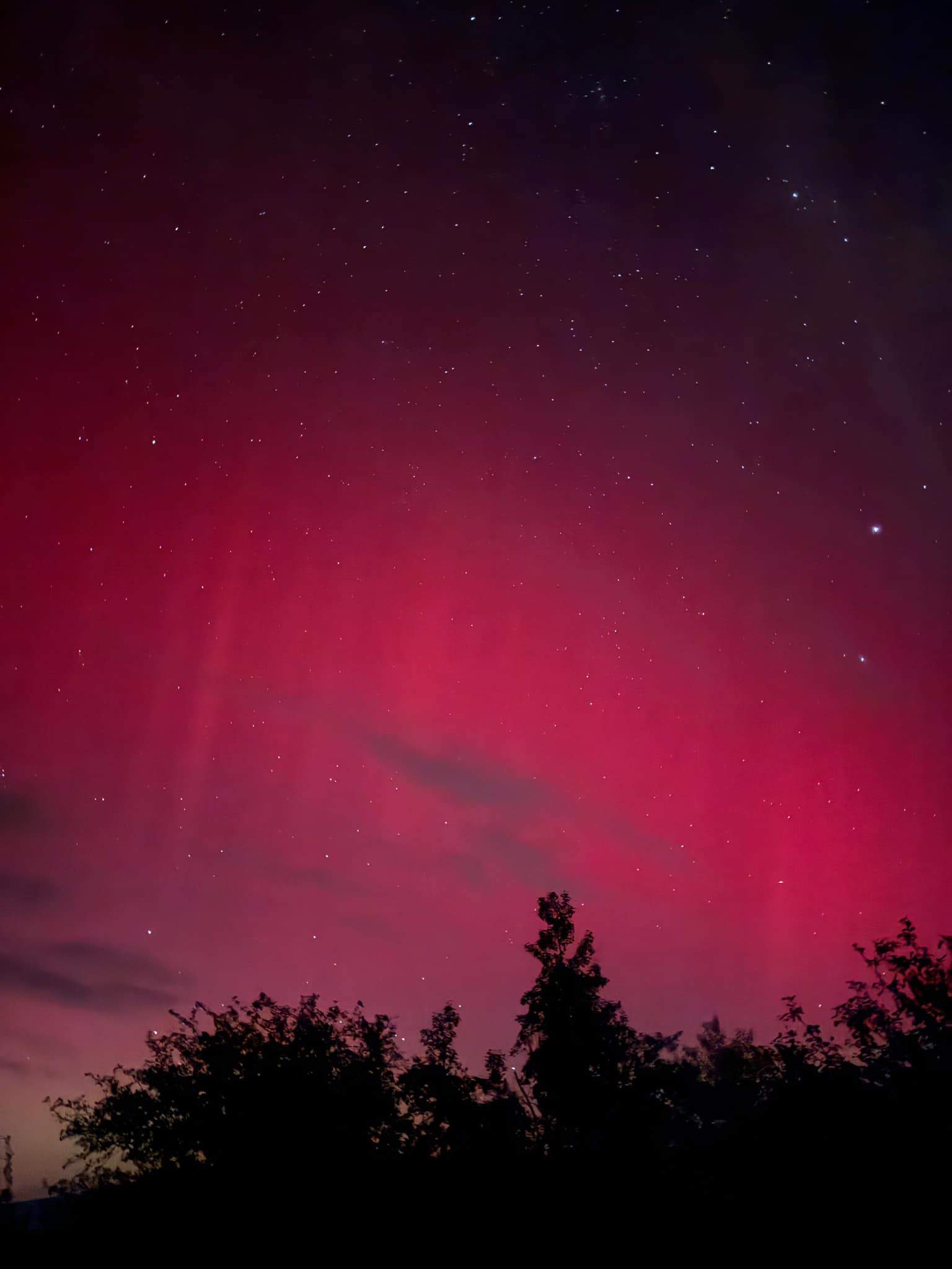 aurora boreala vazuta din Leresti