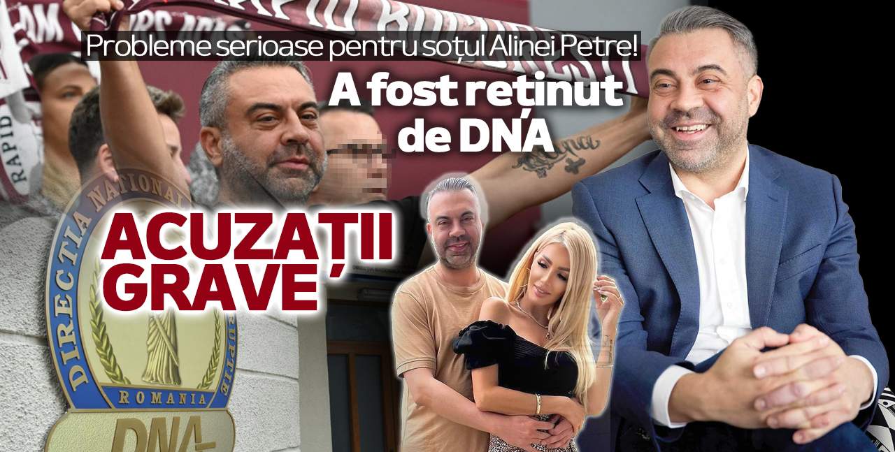 Bogdan Vasiliu a fost reținut de DNA. Soțul Alinei Petre ar fi cerut 200.000 de euro mită