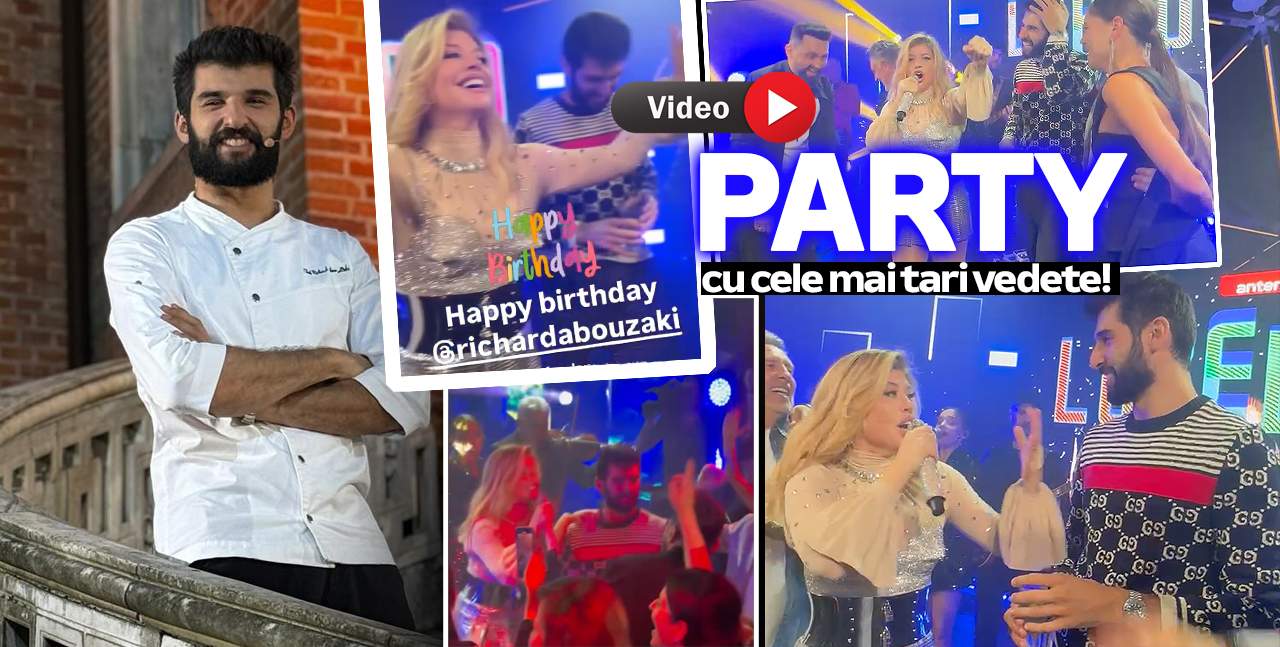 Surpriză de proporții pentru Richard Abou Zaki! Loredana i-a cantat “La mulți ani” și a urcat pe scenă cu toți colegii din Antena | VIDEO