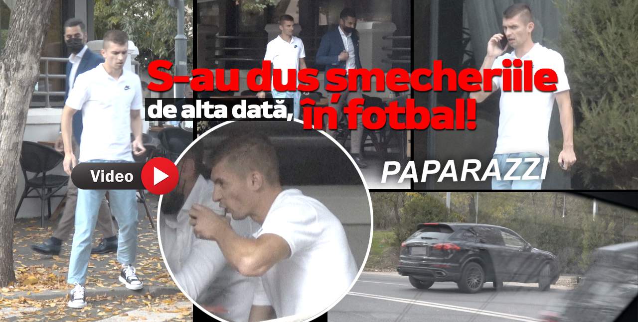 Florin Tanase a tras de o cola… aproape o oră! Fotbalistul se întreține cu prietenii, dar regulamentar / PAPARAZZI