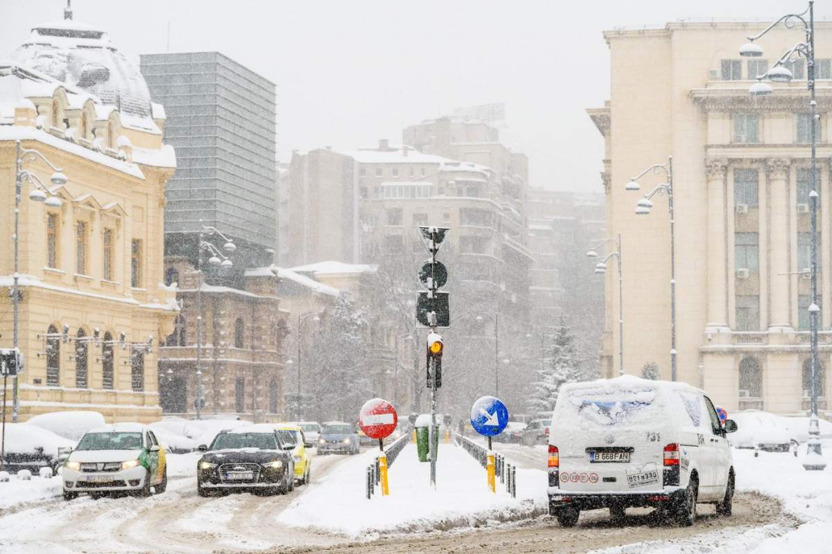 zapada in bucuresti