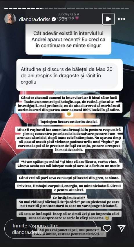 „Nu mai ridicați bărbații de „jucărie” pe un piedestal”. Cum a reacționat Diandra de la Insula iubirii, după ce Andrei a declarat că a fost interesată de el. Cristina a acuzat-o pe ispită că l-ar fi căutat pe fostul ei soț