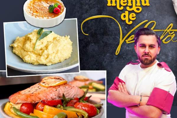 Cea mai simplă rețetă de somon cu legume pregătită de Chef Janni Alexandridis de la Meniu de vedetă. Ce să adaugi pentru un plus de savoare