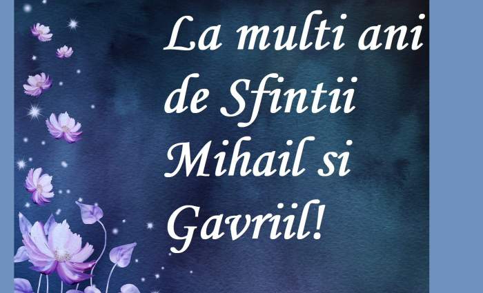 felicitare de sfintii Mihail și Gavril