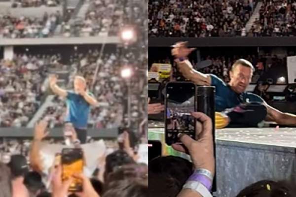 Chris Martin a căzut într-o gaură din scenă în timpul concertului din Melbourne! Prima reacție după incident a solistului de la Coldplay / VIDEO