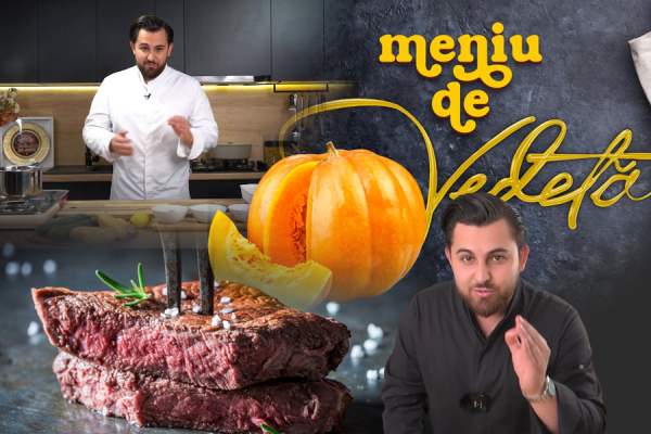 Steak de vită cu ragu de legume după rețeta lui chef Janni Alexandridis, de la „Meniu de vedetă”. Cum prepari felul de mâncare într-un timp scurt