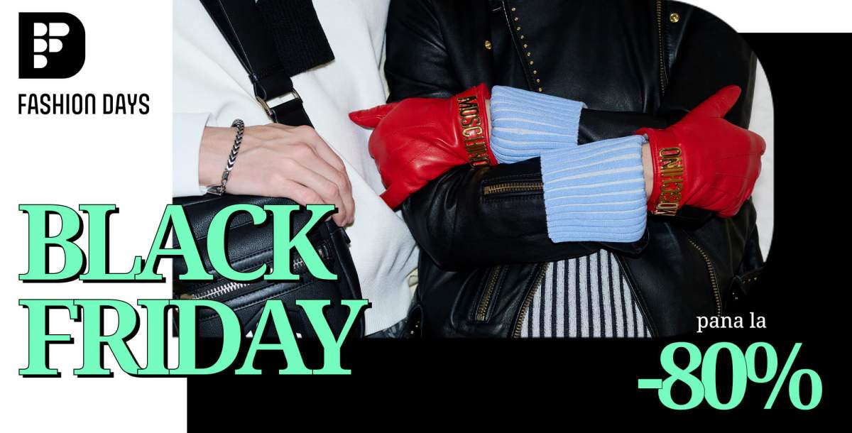 (R) Reduceri de 80% la articolele de pe Fashion Days doar de Black Friday! Nu rata oferta de a-ți împrospăta garderoba pentru noul sezon